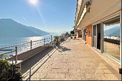 Modern style villa with large terraces & panoramic views of Lake Maggiore in Brissago for