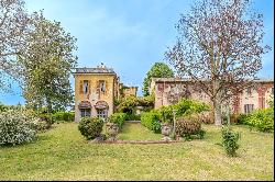 Elegant wing of a historic villa in northern Italy