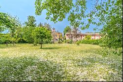 Elegant wing of a historic villa in northern Italy