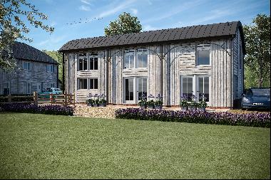 **Ready to move in**. The stunning Dutch Barn at Tatlingbury Farm. A luxury 4-bedroom barn