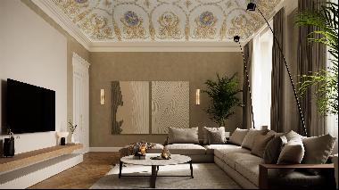 Luxury apartments in the elegant context of Palazzo Parini, Como historic centre