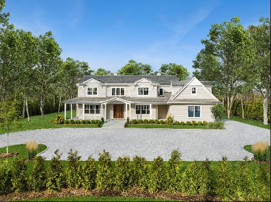 Introducing an exquisite new construction in the highly sought-after village of Quogue. Th