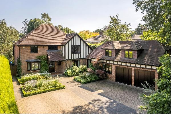 An impressive family home on a quiet private road on the south side of Sevenoaks.