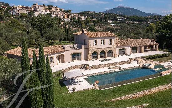 Chateauneuf-Grasse -Unique property with panoramic views of the hills and sea