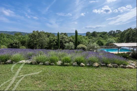 Stone house in Menerbes on 1 hectare.