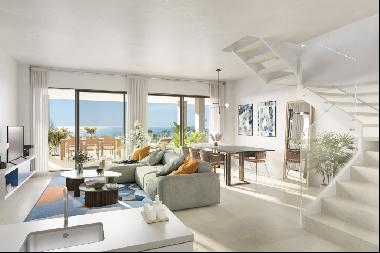 Luxury duplex penthouse with frontal sea views in Benalmadena, Benalmádena 29630