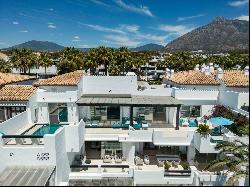 Unique beachfront double duplex penthouse in Marina de Puente Ro, Marbella 29602