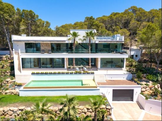 New build villa with sea views for sale in Camp de Mar, Majorca, Andratx 07150