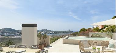 Spectacular penthouse for sale in the bay of Santa Ponsa, Majorc, Calvià 07180