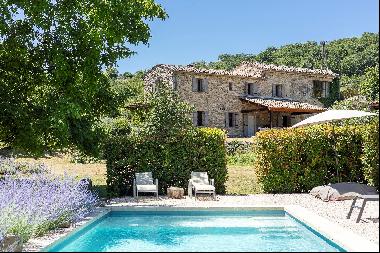 Old farmhouse with outbuildings and pool for sale in St-Martin-de-Castillon