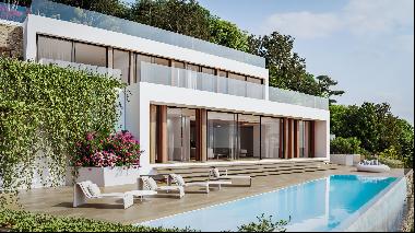 Newly built modern villa in Roca Llisa with breathtaking views