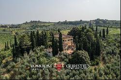 HISTORIC VILLA WITH VINEYARDS FOR SALE 30 KM FROM FLORENCE, CHIANTI