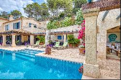 Mediterranean villa in Puerto Andratx with amazing sea view and guest house in Mallorca