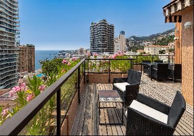 A sought-after penthouse apartment in ‘Les Terraces’ Parc Saint Roman, Monaco.