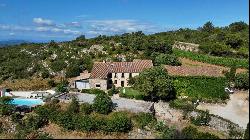 Isolated property with breathtaking views 10 ha, Farmhouse and Gites, small vineyard