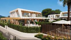 New semi-detached house in Cala Ratjada in modern complex with pool and parking space