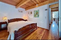 Characteristic Ticino house in Melide with 180° panoramic view of Lake Lugano for sale