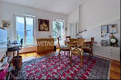 Characteristic Ticino house in Melide with 180° panoramic view of Lake Lugano for sale