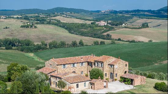 Beautiful, restored farmhouse with contemporary interiors in Tuscany.