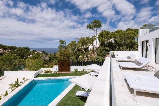 Stunning villa with panoramic views in cala Moli for monthly rental - Ibiza