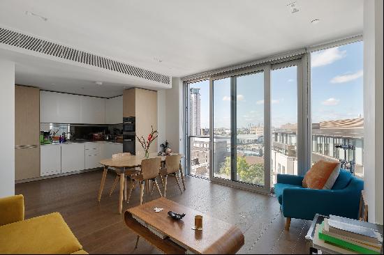 A one bedroom apartment with a lift for sale in Lillie Square SW6.