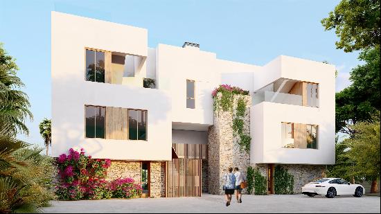 New development project with four impressive duplex units in Cala Llenya.