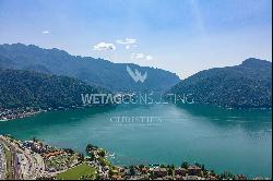 Lugano-Carona: modern duplex apartment for sale with spectacular view of Lake Lugano