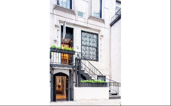 152 East 63rd Street, a two unit condominium, combines a beautiful four-story renovated to