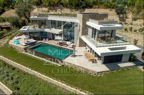 VENCE - Beautiful Brand-new Contemporary Sea View House