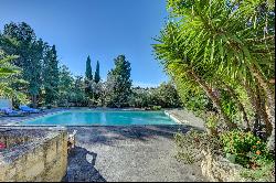 House with swimming pool, near Arles, in a green environment.