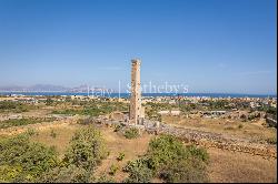 Ancient water tower near the sea in Bagheria