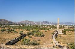 Ancient water tower near the sea in Bagheria