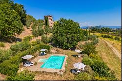 Fully renovated medieval towers with pool