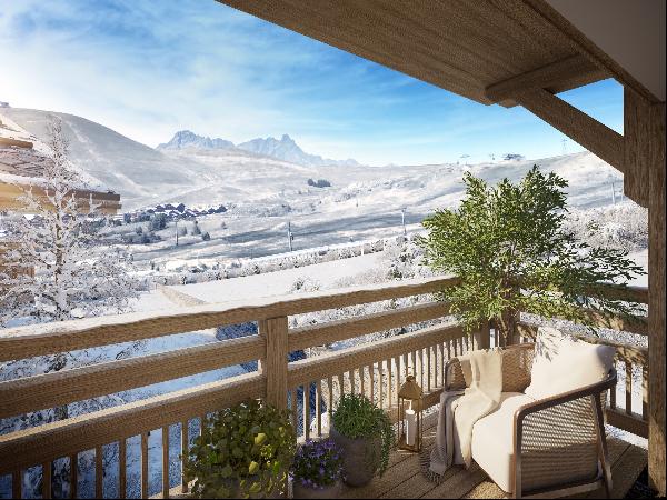 Brand new triplex chalet with an elevator in an exceptional domain.