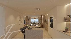 Newly built modern south facing apartments with panoramic golf views