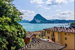 Charming villa with swimming pool & view of Lake Lugano in Lugano-Castagnola for sale