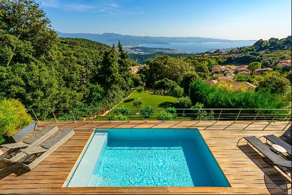 For sale : Luxury villa with pool and sea view - Ajaccio / Alata, Corsica