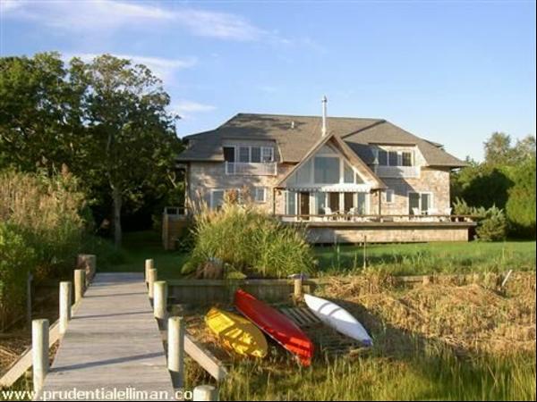 Forever water views from this magical bayfront home with dock. Serene setting on Little Se