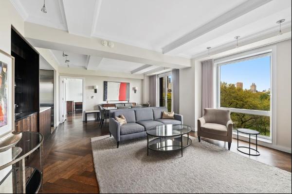 With spectacular views of Central Park, this 2 bedroom, 2.5 bathroom apartment comes with 