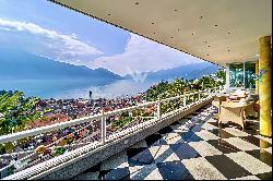 Spacious luxury villa with fantastic lake view in Ascona for sale