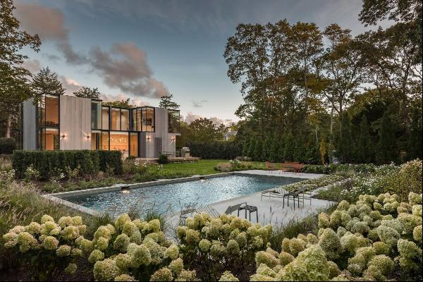 Magnificent East Hampton Village Modern, South of the Highway