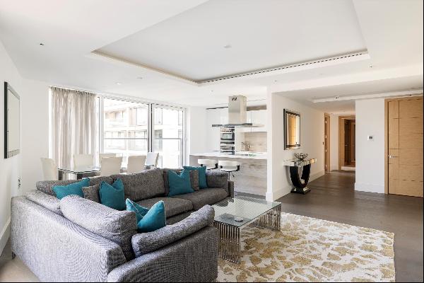 A 2 bedroom apartment for sale on the 7th floor of Benson House, W14.