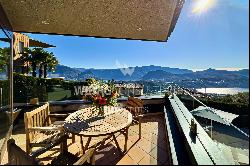 Lugano-Cademario: splendid villa with a beautiful view of two branches of Lake Lugano, ou