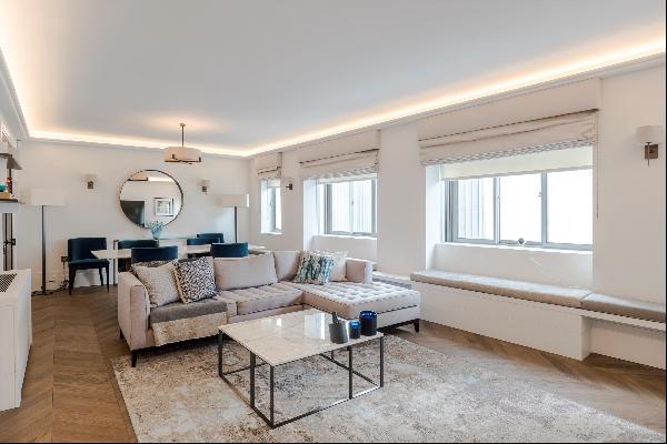 A beautifully designed two bedroom flat moments from Park Lane and Hyde Park in Mayfair.