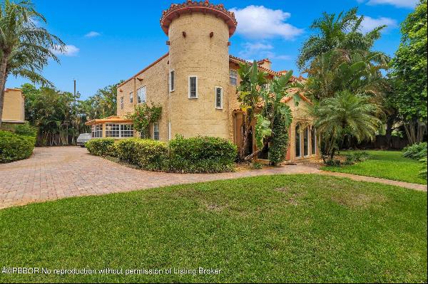 Magnificent 18,900 square foot property with a gated 1920's Mediterranean Estate on the co