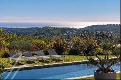 Provençal Chic, huge garage and panoramic sea view