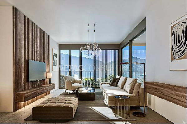 Residenza Carona: modern apartment with stunning lake view in Lugano-Carona for sale