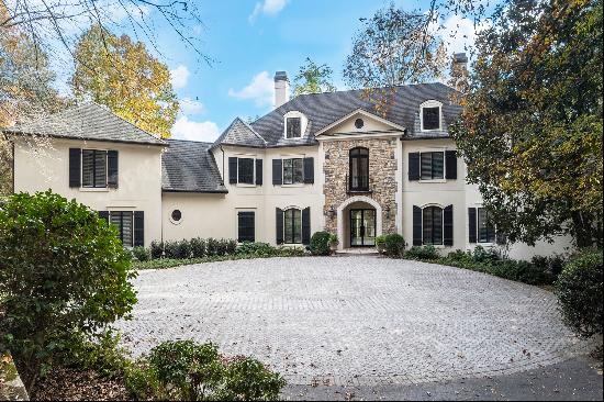 Stunning Private Gated Estate in Sandy Springs with Pool and Tennis Court