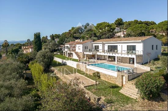 Contemporary villa with panoramic views of the hills and sea