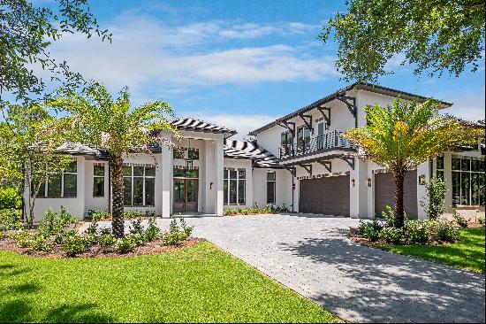 New Construction Home Overlooking Golf Greens In Gated Community 